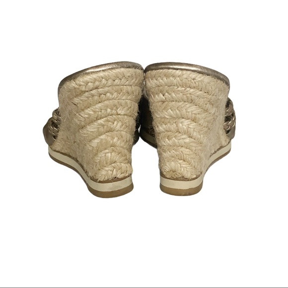 ANTONIO MELANI Gold Espadrille Wedge - Picture 9 of 13